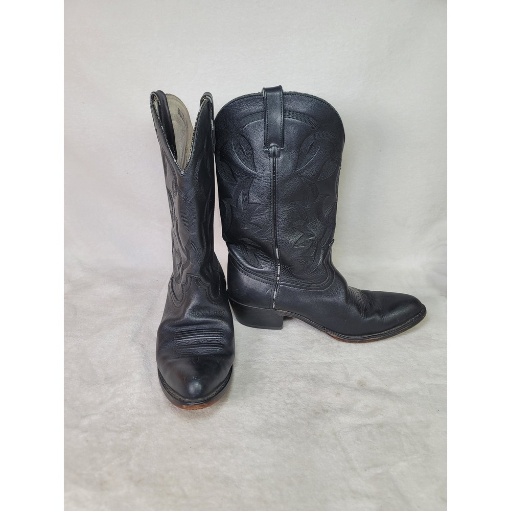 Durango Mens 9.5 EE Black Leather Western Cowboy Boots Cowboy Pointed Toe